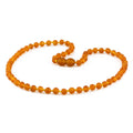 Adult Baltic Amber Necklace. Baroque Light Cognac 5mm - XB54LCM-Y