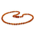 Honey Baltic amber baroque adult necklace, 42cm