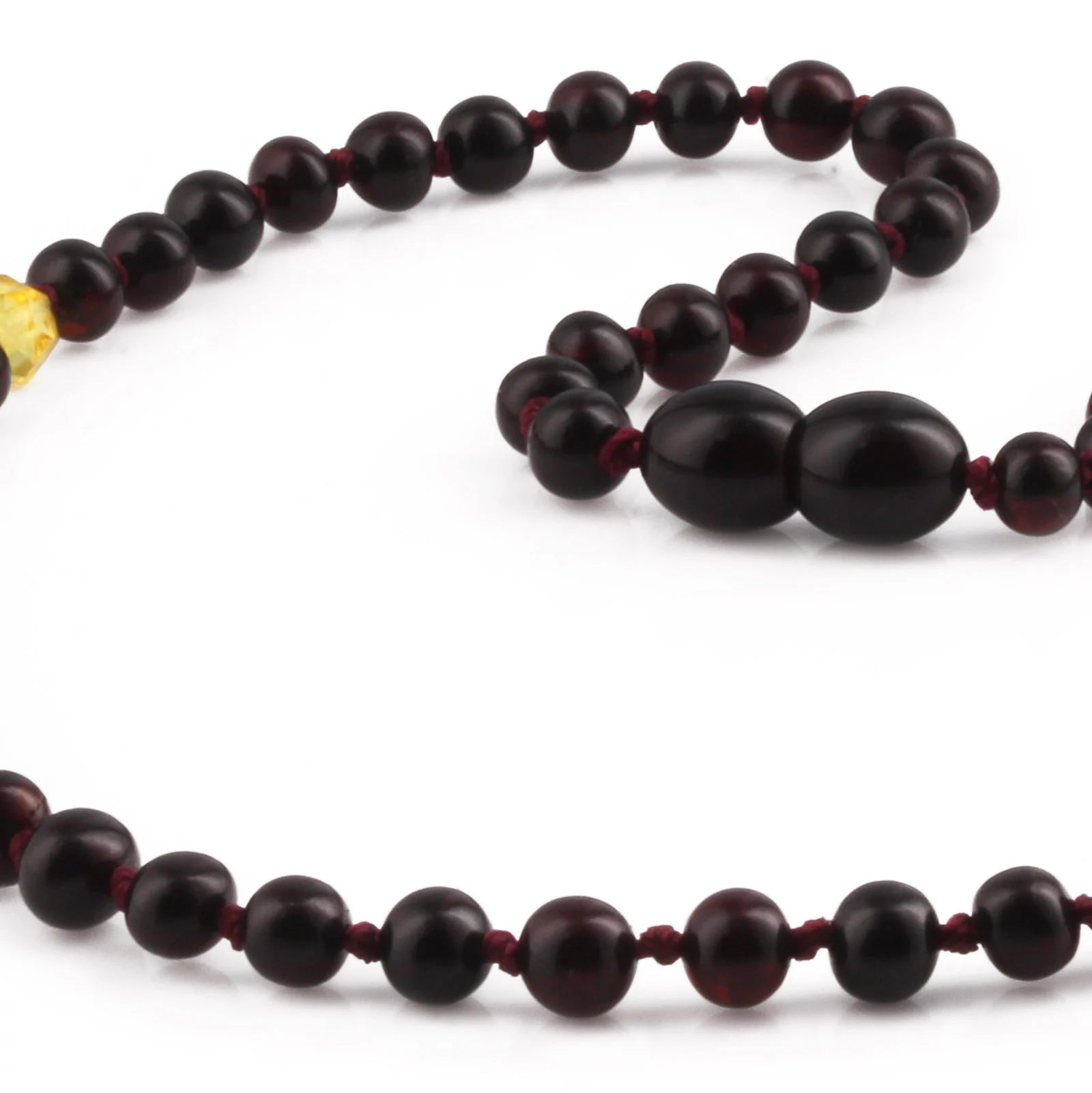 Natural Baltic Amber Junior Necklace. Baroque 5mm - JN113