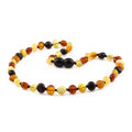 Multicolour Baltic amber baby necklace, 32cm