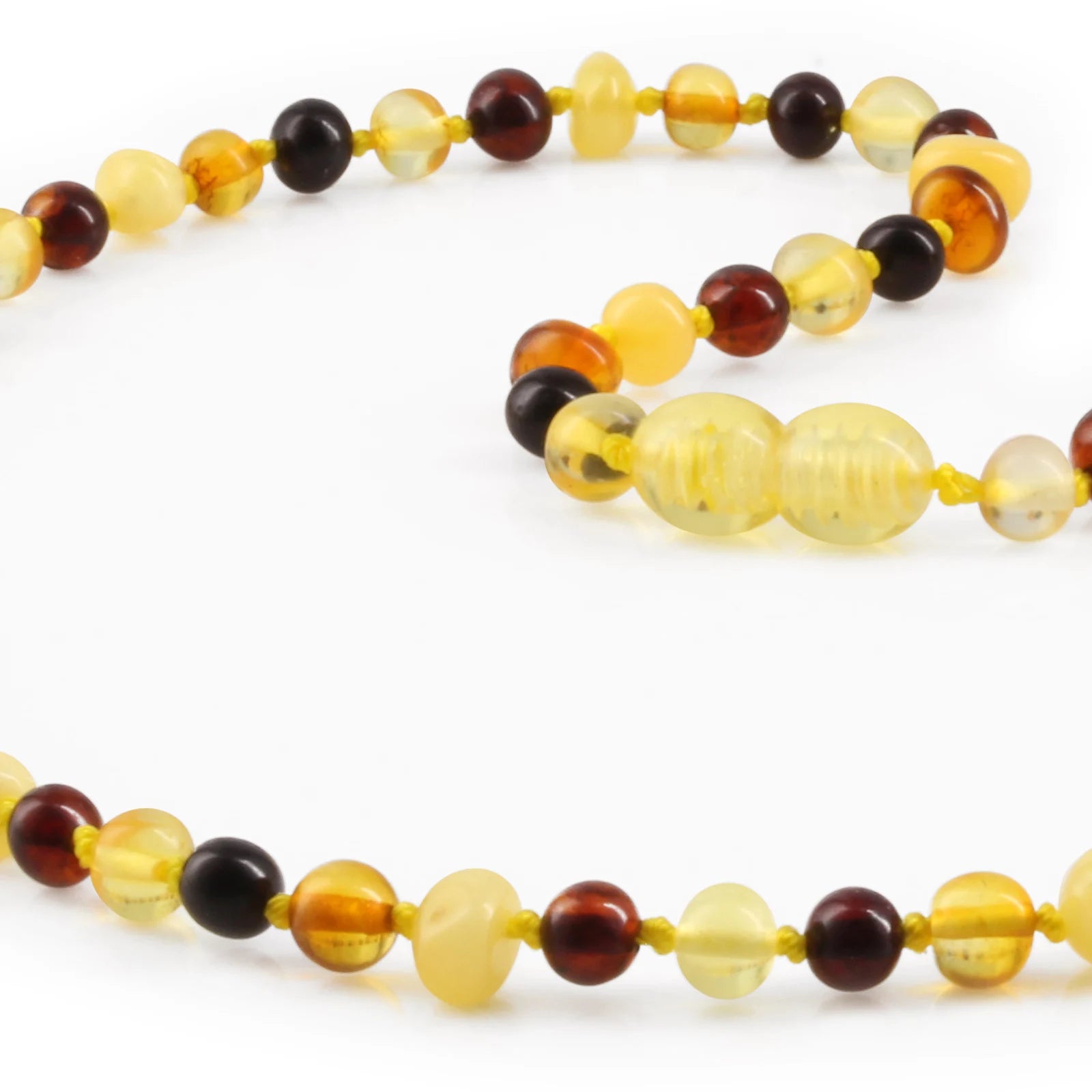 Adult Baltic Amber Necklace. Baroque Multicolour 5mm - XB54M1