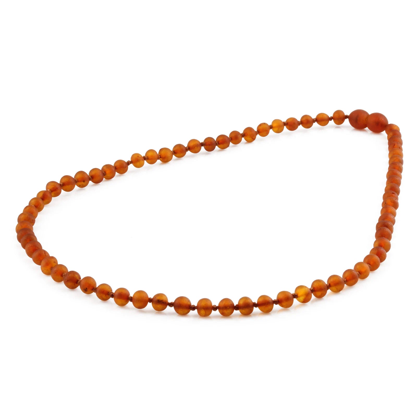 Adult Baltic Amber Necklace. Baroque Light Cognac 5mm - XB54LCM