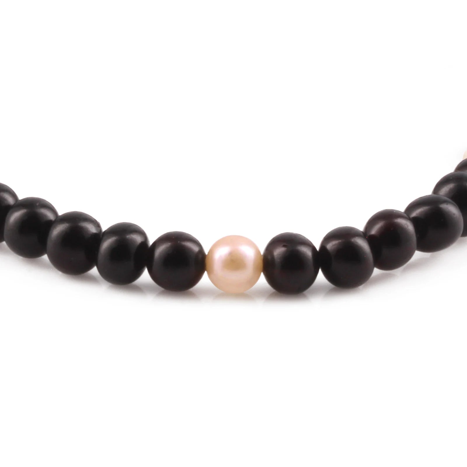 Natural Baltic Amber Adult Bracelet with Freshwater Pearl. Baroque 6mm - P3