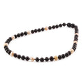 Baltic amber baroque junior necklace with freshwater pearl, 38cm