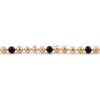 Pink Freshwater Pearl Adult Necklace with Baltic Amber 6mm - P4
