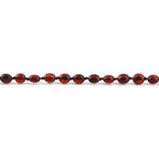 Baltic Amber Teething Bracelet. Olive Dark Cognac 5mm - XO54DC
