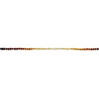 Baltic Amber Teething Necklace. Baroque Rainbow 5mm - XB54R2
