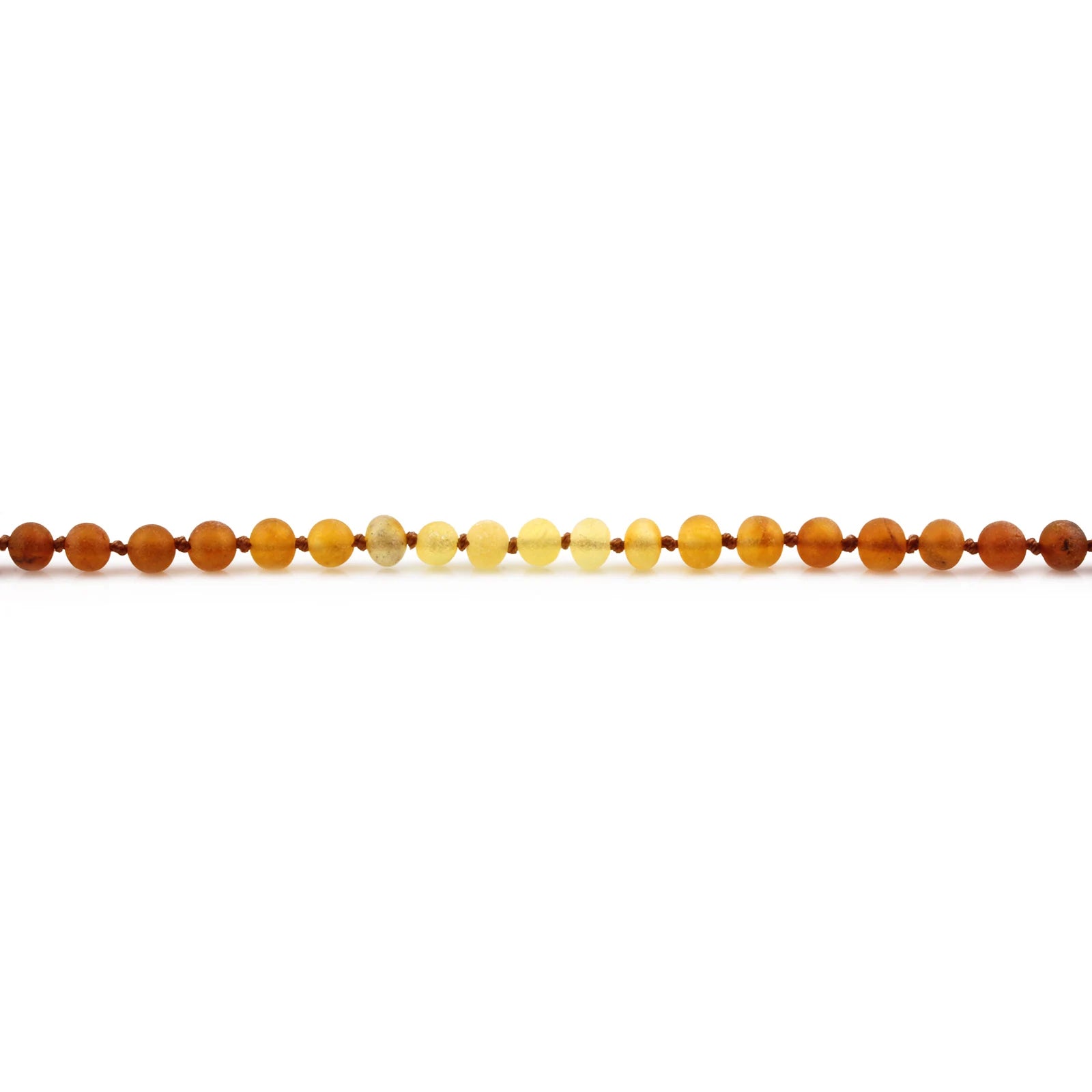 Baltic Amber Teething Necklace. Baroque Rainbow 5mm - XB54R2M