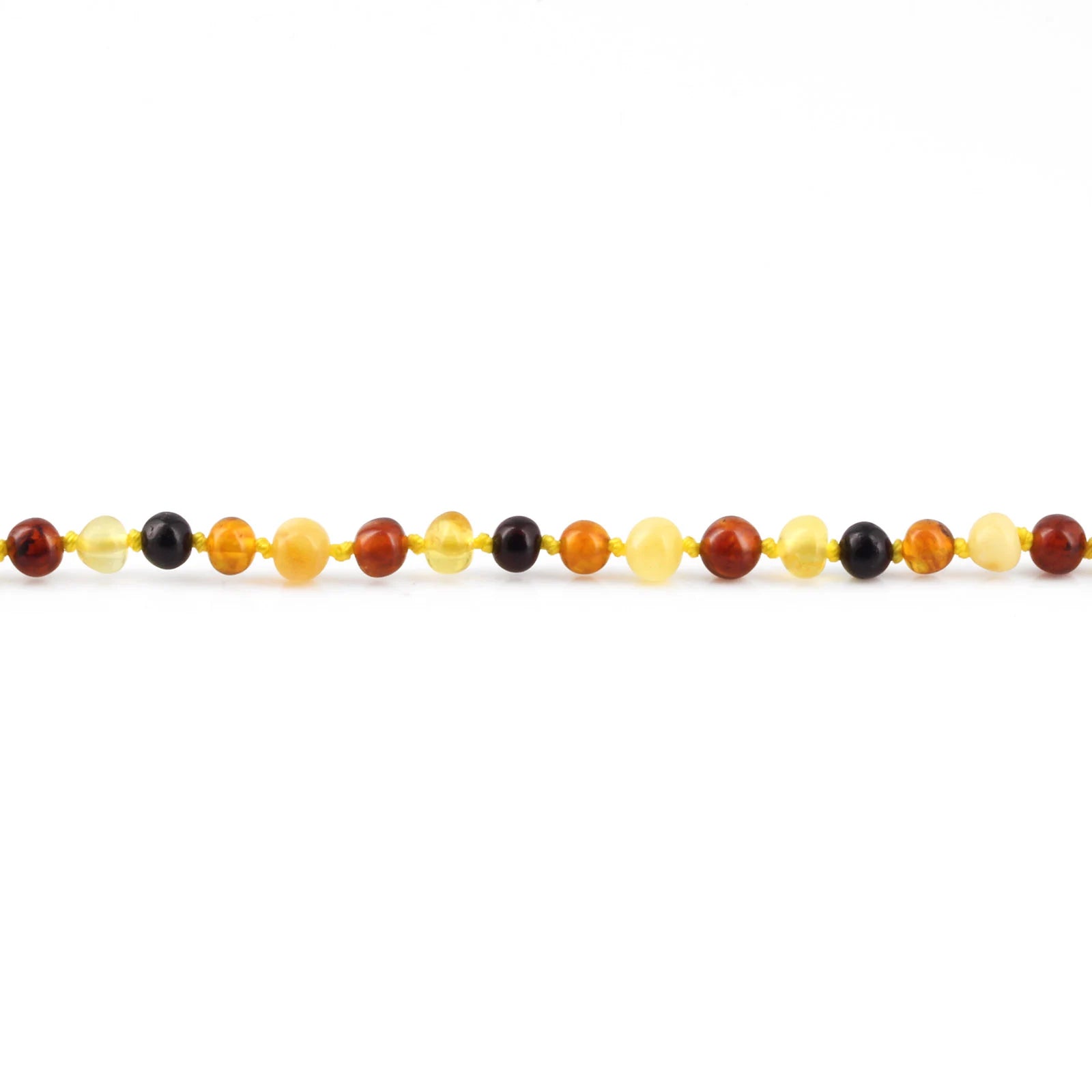Natural Baltic Amber Junior Necklace. Baroque Multicolour 5mm - XB54M1