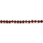 Adult Baltic Amber Necklace. Baroque Dark Cognac 5mm - XB54DC