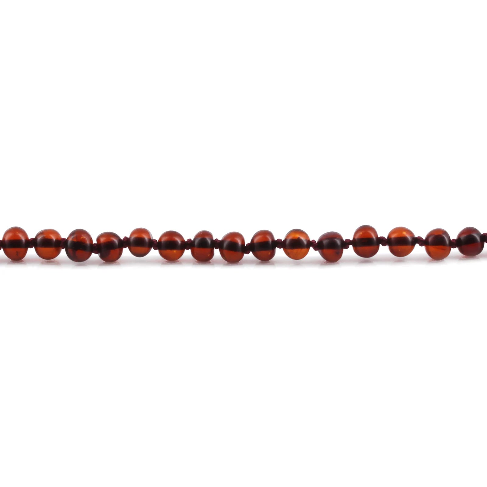 Adult Baltic Amber Necklace. Baroque Dark Cognac 5mm - XB54DC