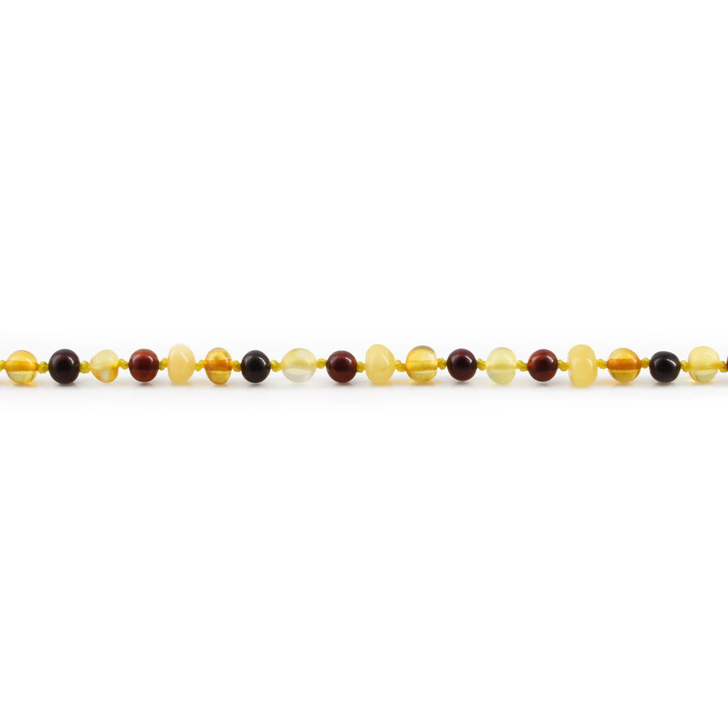 Adult Baltic Amber Necklace. Baroque Multicolour 5mm - XB54M1
