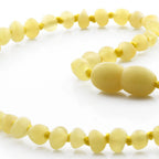 Baltic Amber Teething Necklace. Baroque Yellow 4mm - BA53