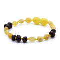 Yellow Baltic amber baby bracelet, 15cm