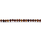 Baltic Amber Teething Necklace. Roundel Cognac 5mm - RO24