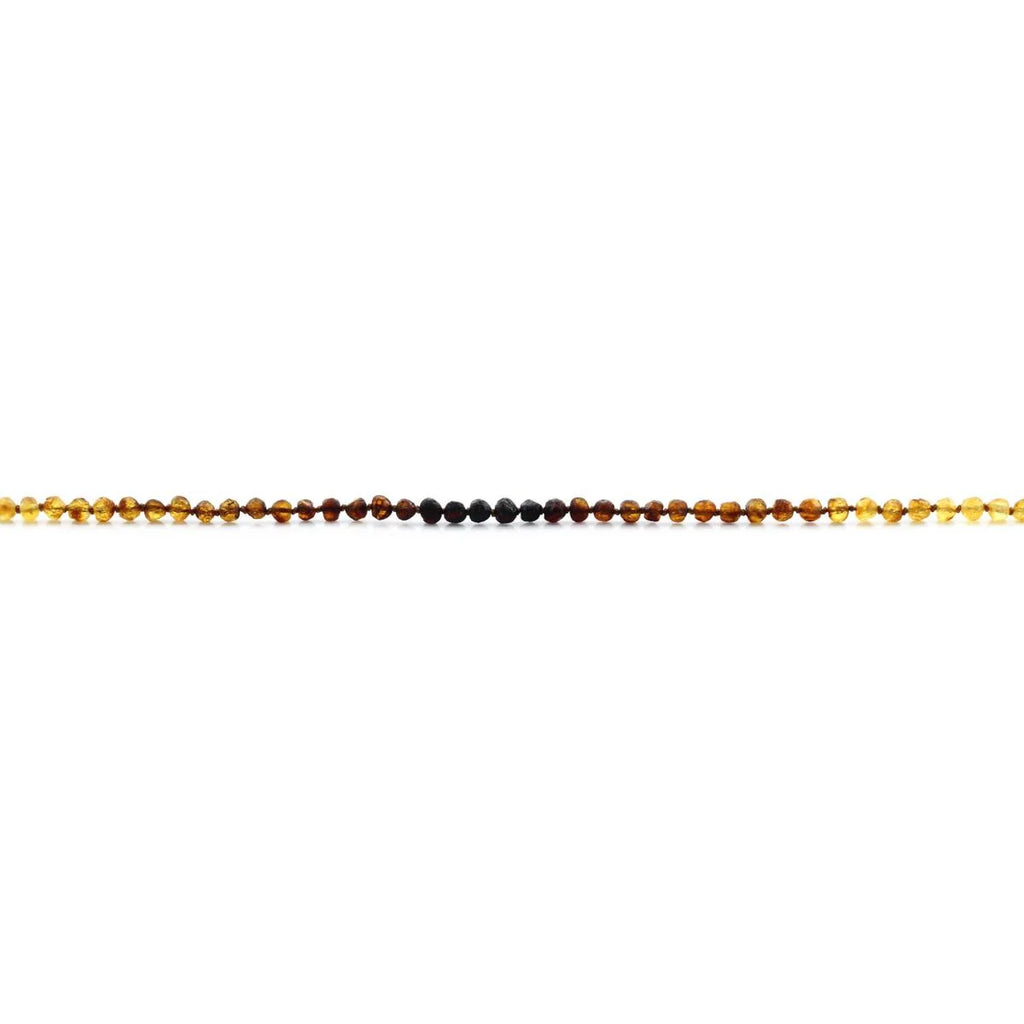 Baltic Amber Teething Necklace. Baroque Rainbow 5mm - RO17
