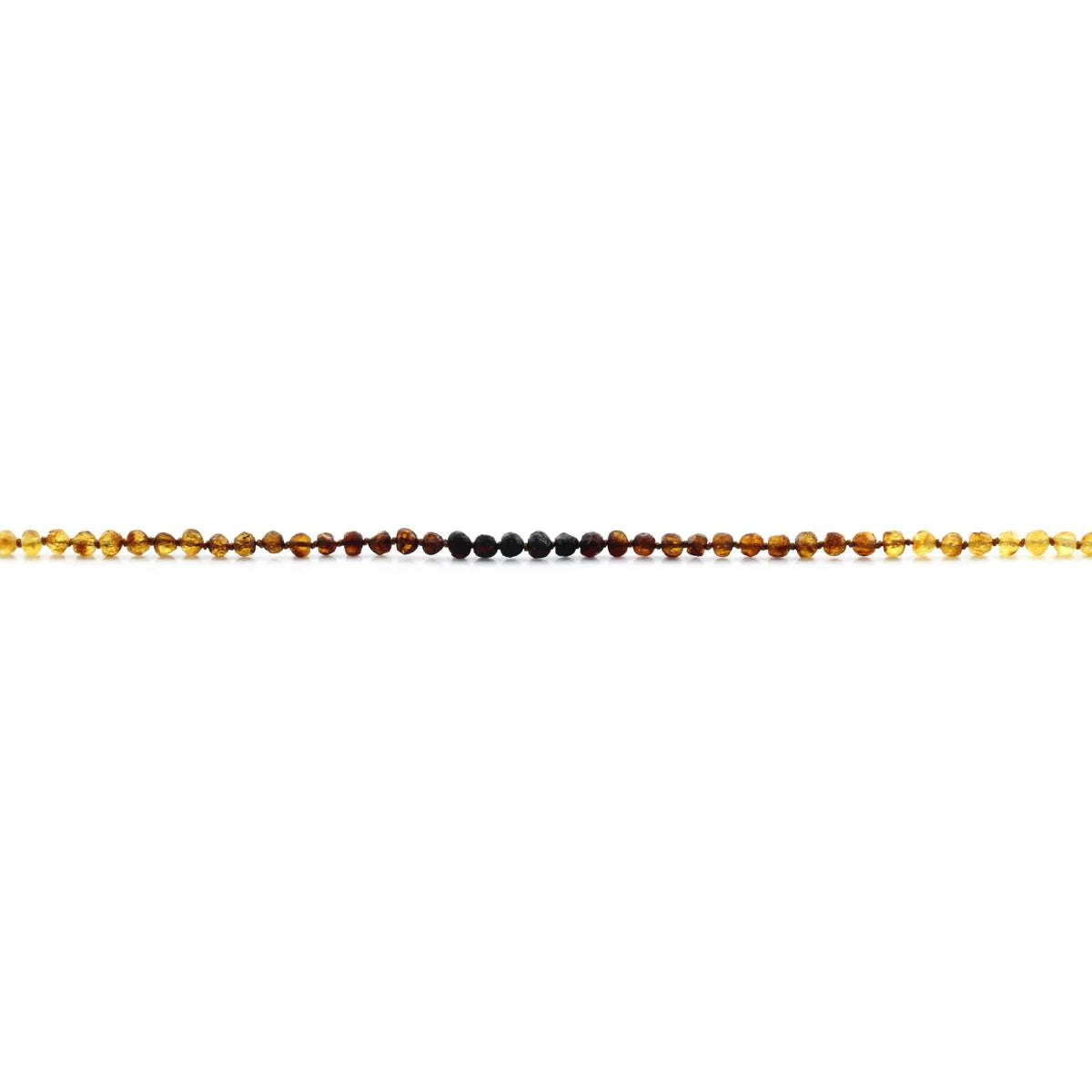 Baltic Amber Teething Necklace. Baroque Rainbow 5mm - RO17