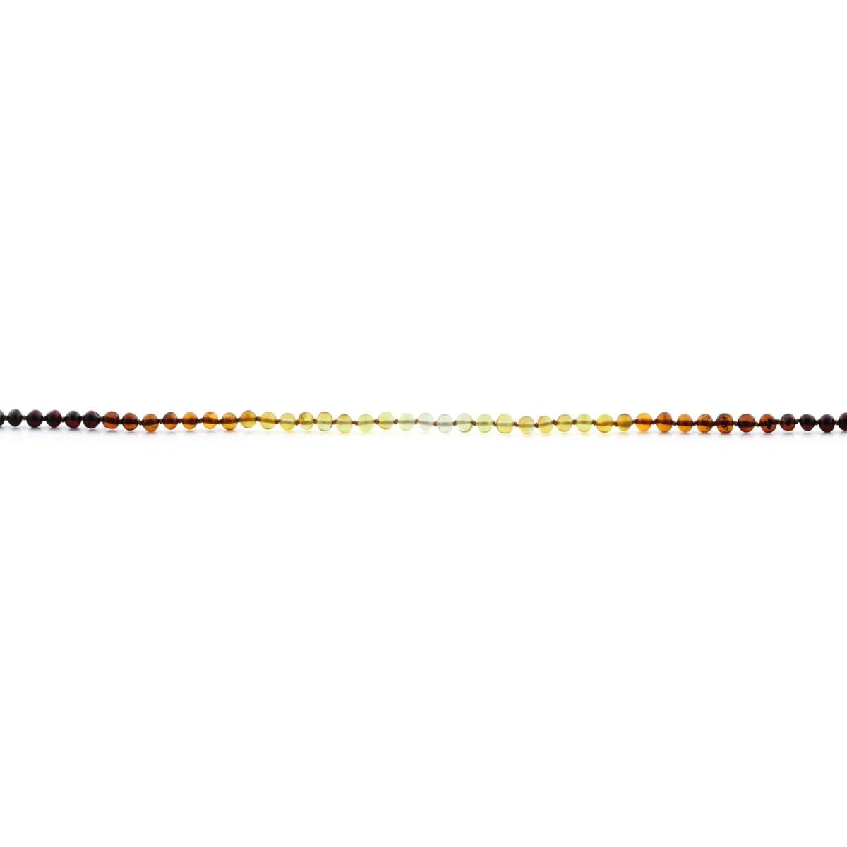 Baltic Amber Teething Necklace. Baroque Rainbow 5mm - BA13