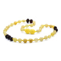 Yellow Baltic amber baby necklace, 32cm