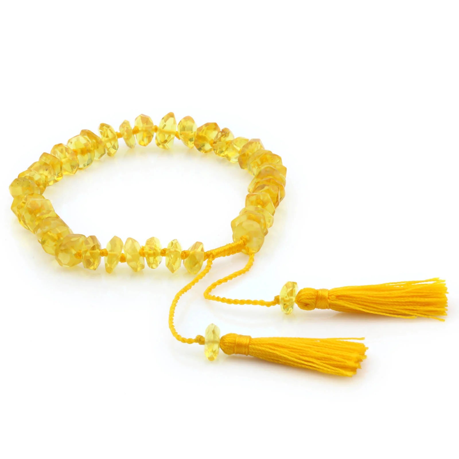 NATURAL BALTIC AMBER TASSEL BRACELET for Adult. TSL11