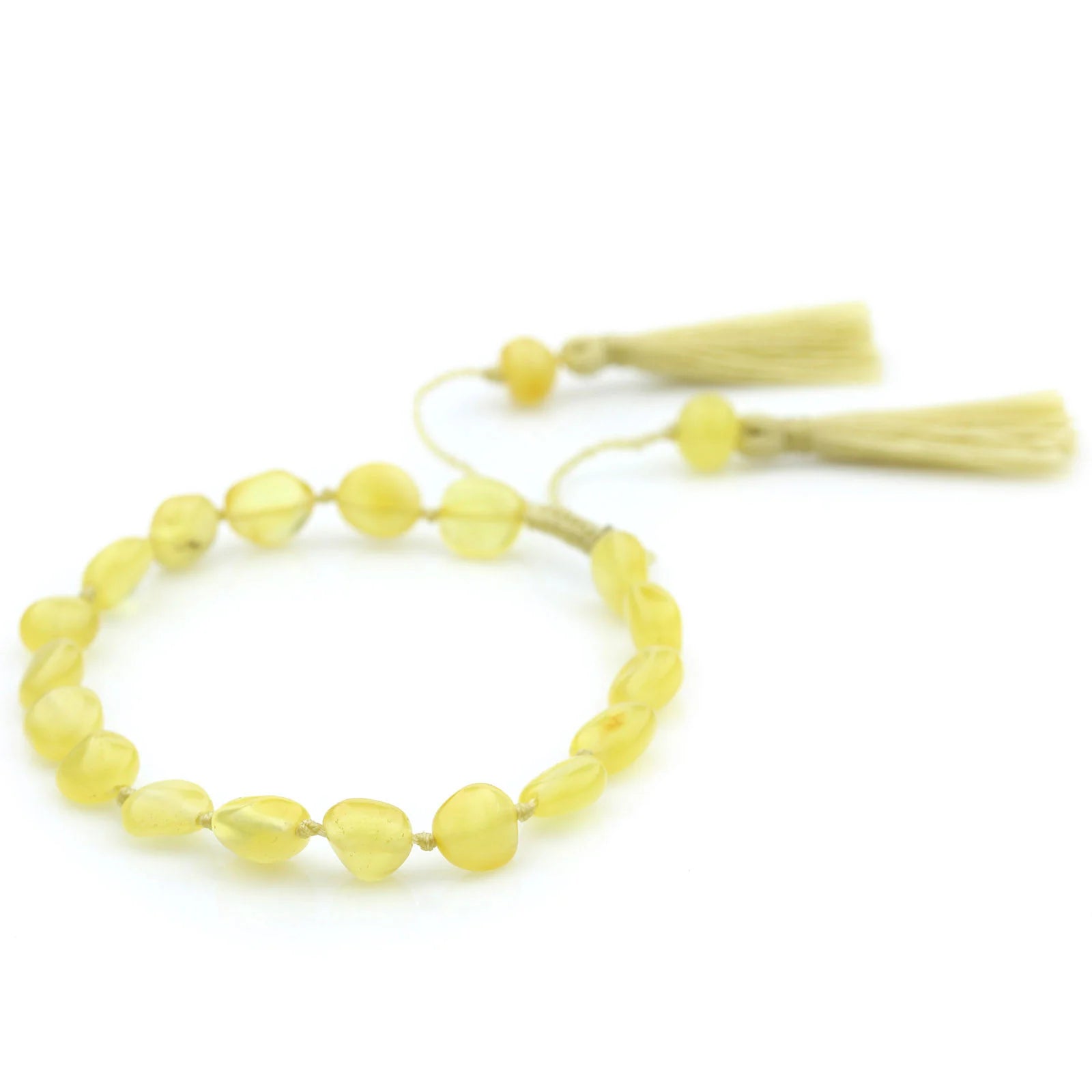 NATURAL BALTIC AMBER TASSEL BRACELET for Adult. TSL23