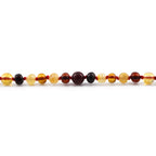 BALTIC AMBER & MOOKAITE TEETHING NECKLACE. LIMITED EDITION. XLE27