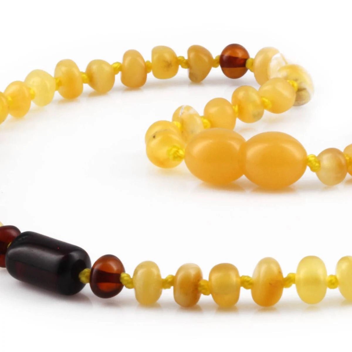 BALTIC AMBER TEETHING NECKLACE. LIMITED EDITION. XLE18