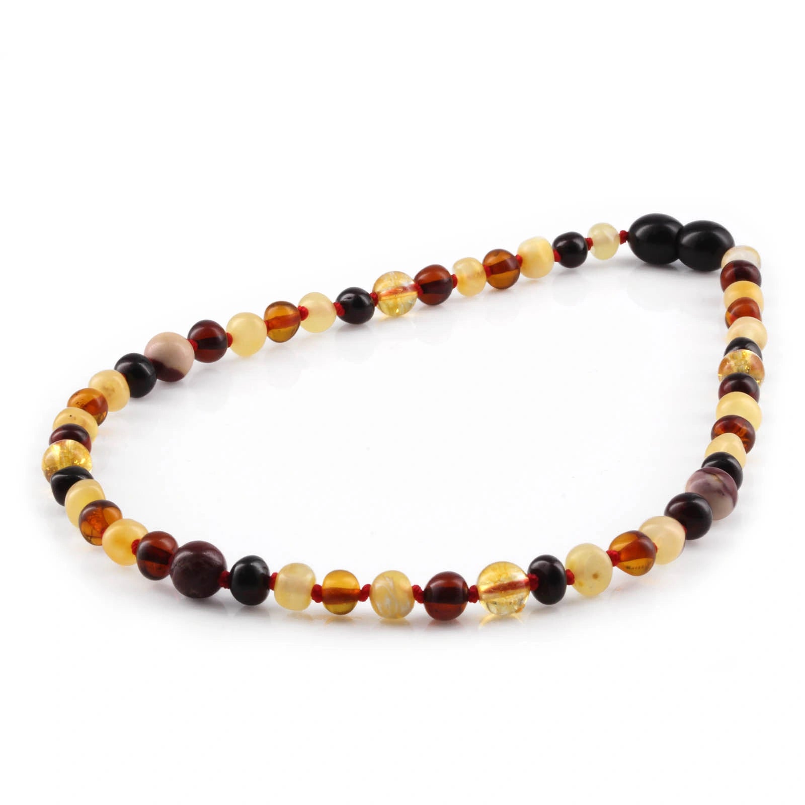BALTIC AMBER & MOOKAITE TEETHING NECKLACE. LIMITED EDITION. XLE27