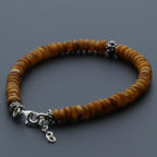 Adult Baltic Amber & 925 Sterling Silver Clasp Bracelet 5mm 19cm. SB130