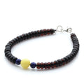 Adult Baltic Amber & 925 Sterling Silver Clasp Bracelet 18cm. SB118