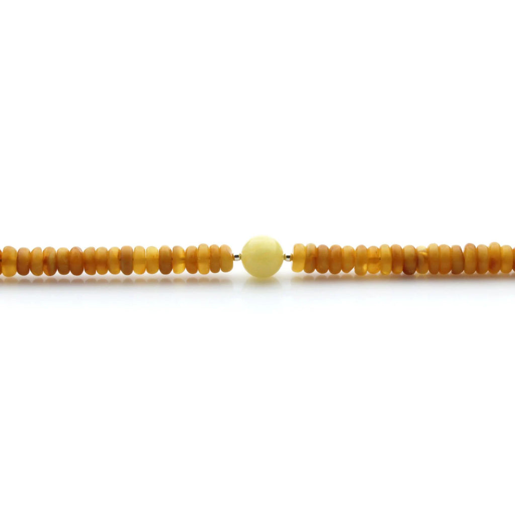Adult Baltic Amber & 925 Sterling Silver Clasp Bracelet 5mm 18cm. SB120