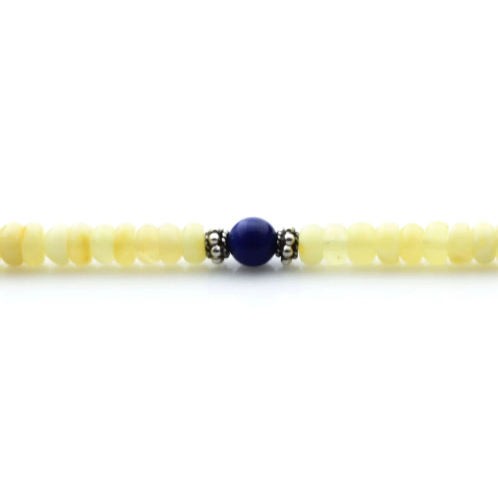 Adult Baltic Amber & 925 Sterling Silver Clasp Bracelet 5mm 19cm. SB135