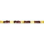 Adult Baltic Amber Necklace & 925 Sterling Silver Clasp 45cm. LE29