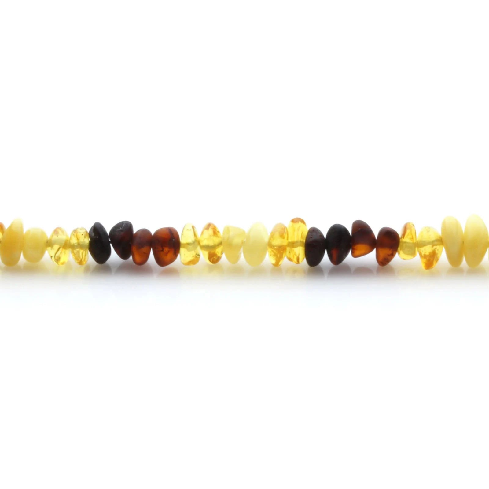 Adult Baltic Amber Bracelet & 925 Sterling Silver Clasp 18cm. LE08
