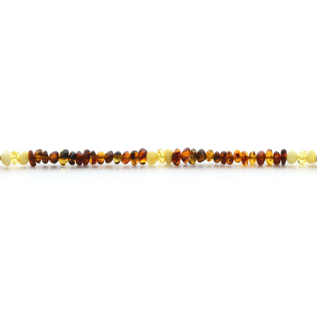 Adult Baltic Amber Necklace & 925 Sterling Silver Clasp 45cm. LE23