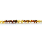Adult Baltic Amber Bracelet & 925 Sterling Silver Clasp 18cm. LE23