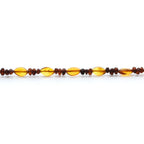 Adult Baltic Amber Necklace & 925 Sterling Silver Clasp 45cm. LE36