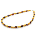 Butterscotch Baltic amber adult necklace with sterling silver, 45cm