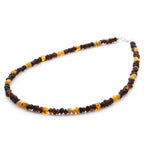 Adult Baltic Amber Necklace & 925 Sterling Silver Clasp 45cm. LE09