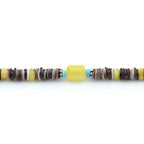 ADULT BALTIC AMBER SHELL TURQUOISE 925 STERLING SILVER NECKLACE. SPT01