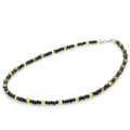 ADULT BALTIC AMBER WOOD 925 STERLING SILVER NECKLACE. SPT08