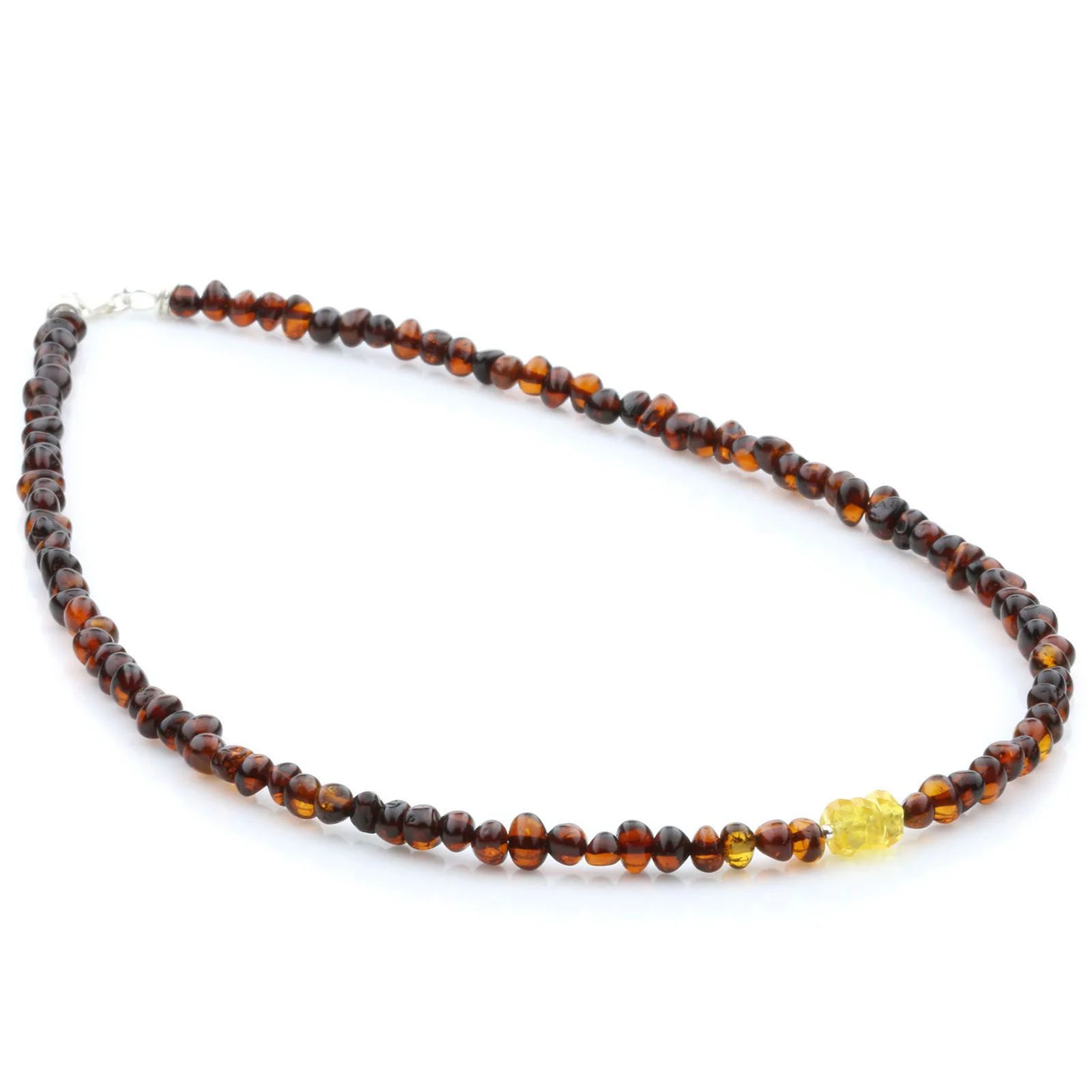ADULT BALTIC AMBER 925 STERLING SILVER NECKLACE. SPT41