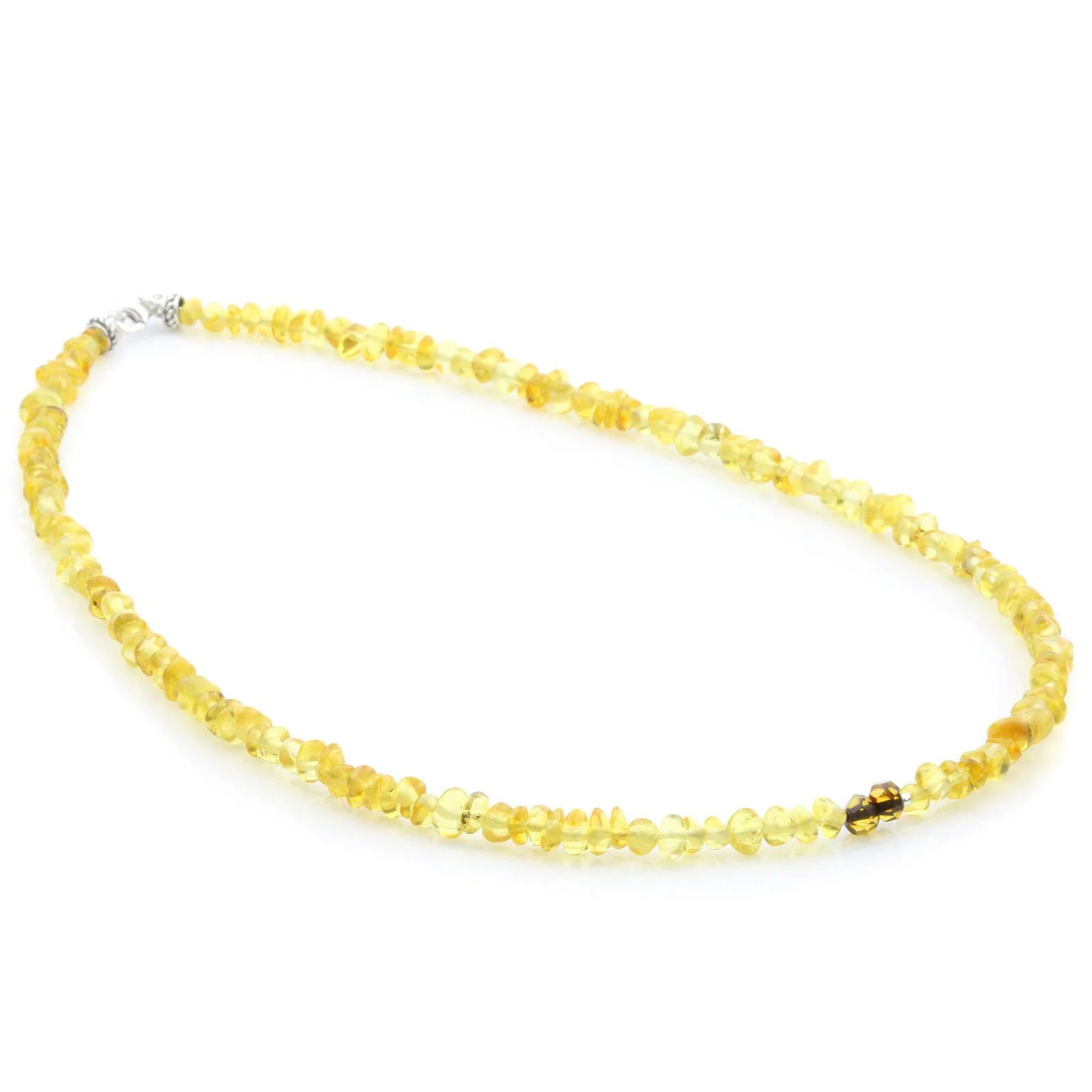 ADULT BALTIC AMBER 925 STERLING SILVER NECKLACE. SPT59