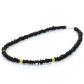 Baltic amber round flat adult necklace with sterling silver, 45cm
