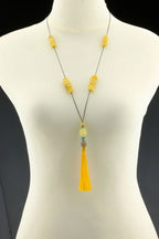 NATURAL BALTIC AMBER TASSEL NECKLACE. TASSEL03