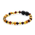 BALTIC AMBER BRACELET FOR KIDS. BAROQUE. XB44M2