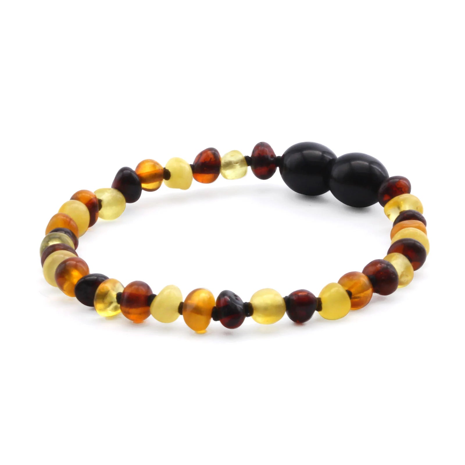 BALTIC AMBER BRACELET FOR KIDS. BAROQUE. XB44M2