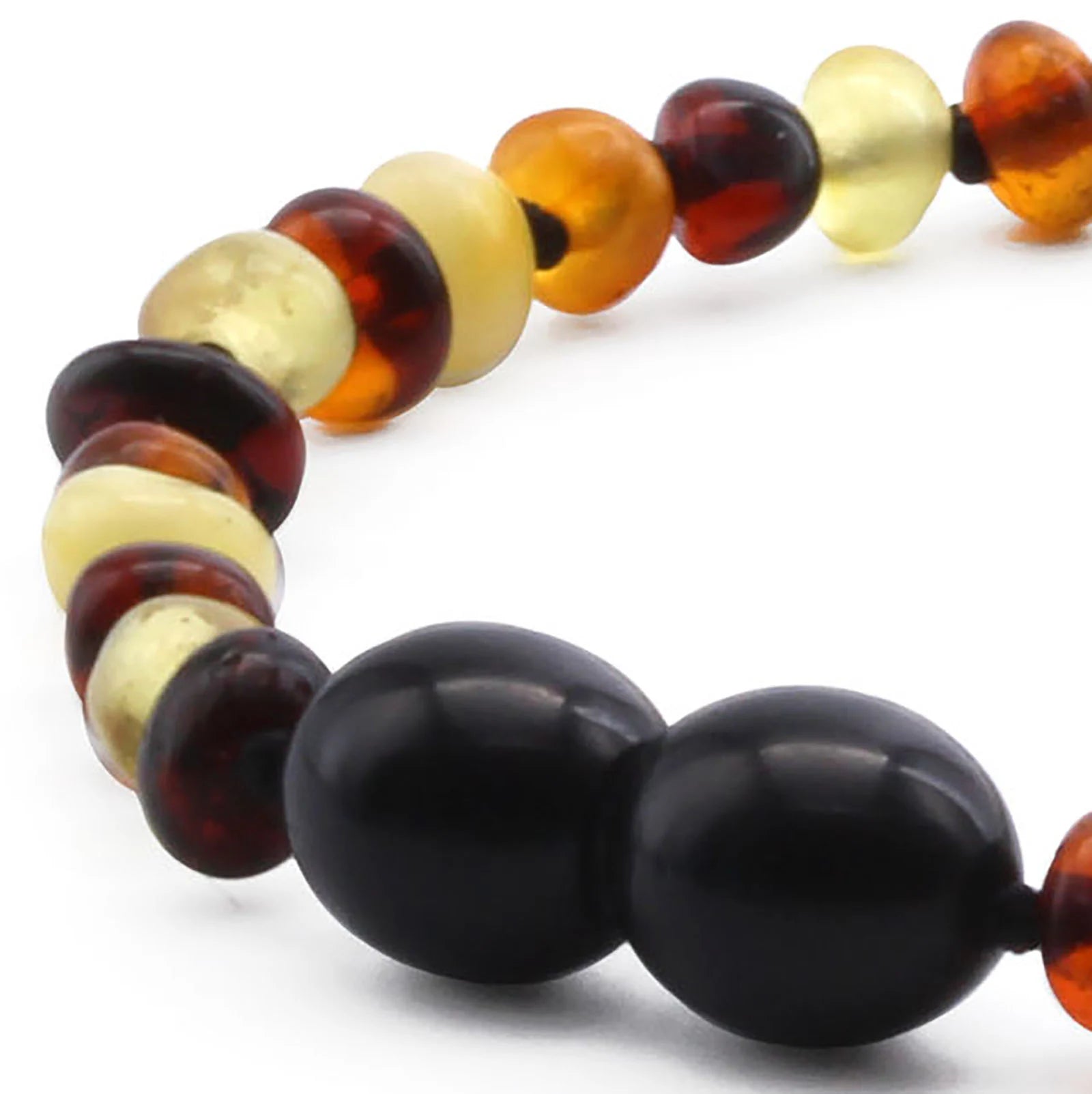 BALTIC AMBER BRACELET FOR KIDS. BAROQUE. XB44M2