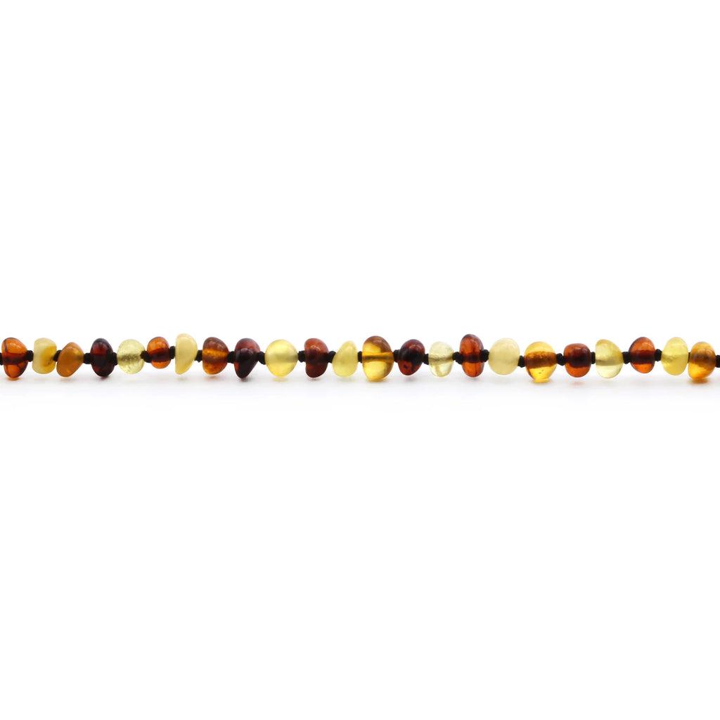 BALTIC AMBER BRACELET FOR KIDS. BAROQUE. XB44M2