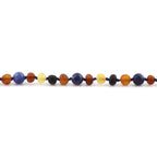 BALTIC AMBER & SODALITE TEETHING NECKLACE. LIMITED EDITION. XLE20